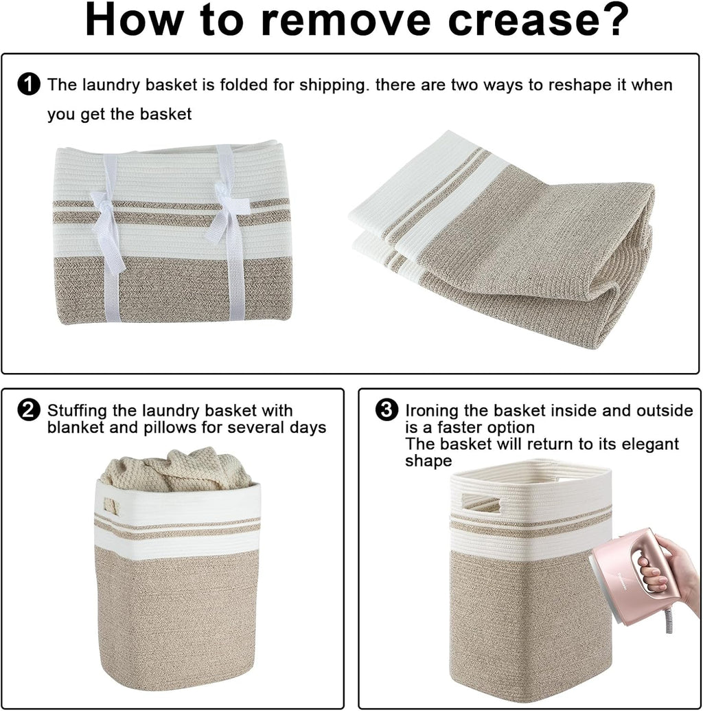 OIAHOMY 91L Laundry Hamper, XXXLarge Collapsible Laundry Basket Yellow