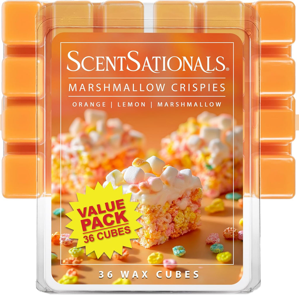 Scentsationals Marshmallow Crispies Scented Wax Melts, 15oz (36 Cubes)