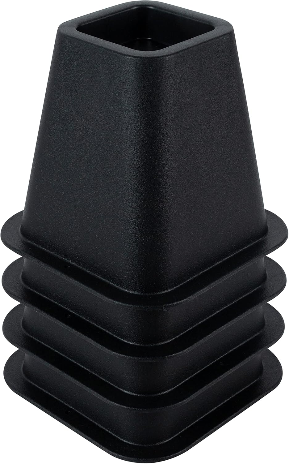 Simplify Bed Riser - Bed Lifters - Furniture Risers for Bed, Chairs, Tables - Black - Pack of 4-6 Inch Long