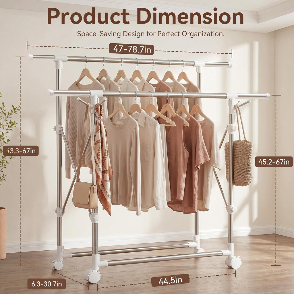Clothes Drying Rack Foldable,Portable Laundry Collapsible