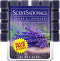 Scentsationals Cedar & Lavender Scented Wax Melts, 15oz (36 Cubes)