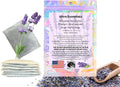Lavender Dryer Sachets, Premium Extra Flowers, Lavender Scented Sachets for Drawers and Closets, Natural Air Freshener Bags, Odor Eliminator for Closet, Car, Shoes, Gym Bag, Suitcase, Luggage (6 Pack)