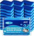 HOMEXCEL Sponges Kitchen 48 Pack, Non Scratch Scrub Dish Sponge for Dishes