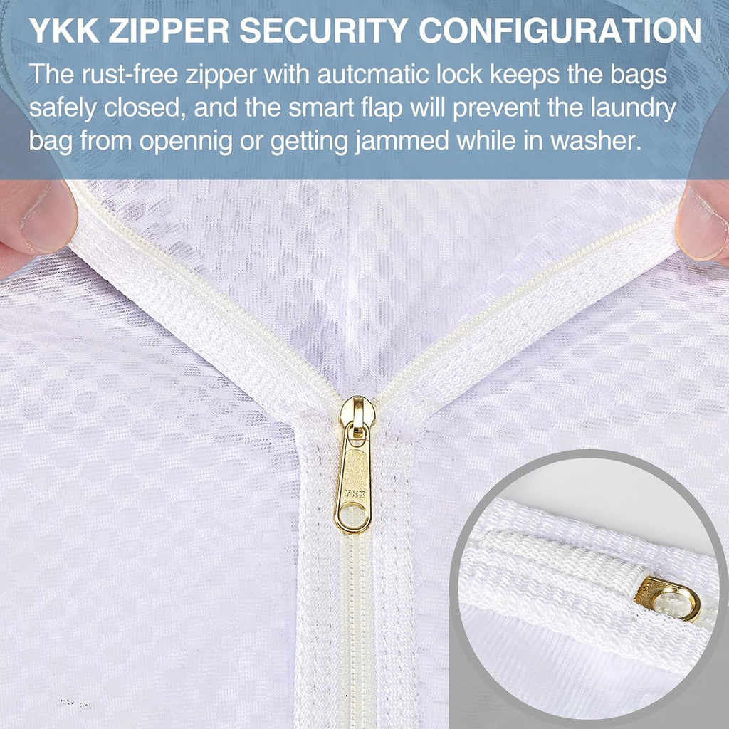 3 pcs Durable Honeycomb Mesh Laundry Bags for Delicates 12" x 15" (3 Medium) (Pack of 2)