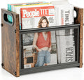 Magazine Holder, Magazine Rack Floor, Rustic Magazine Storage Basket,