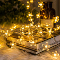 33ft Plug in Warm White Flower Fairy Lights String Christmas Hanging Decor