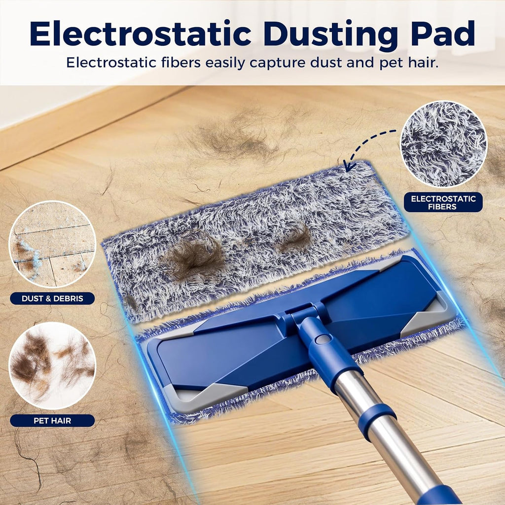 AIAKO Microfiber Replacement Mop Pads for Bona Hardwood Floor, 3 Pack