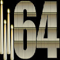 Rossesay 64 Pcs LED Taper Candles Flameless Flickering,Ivory White