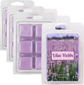 Lilac Fields - Floral Spring Scented Wax Melt - 3 Pack - 2 Ounces - 6 Cubes