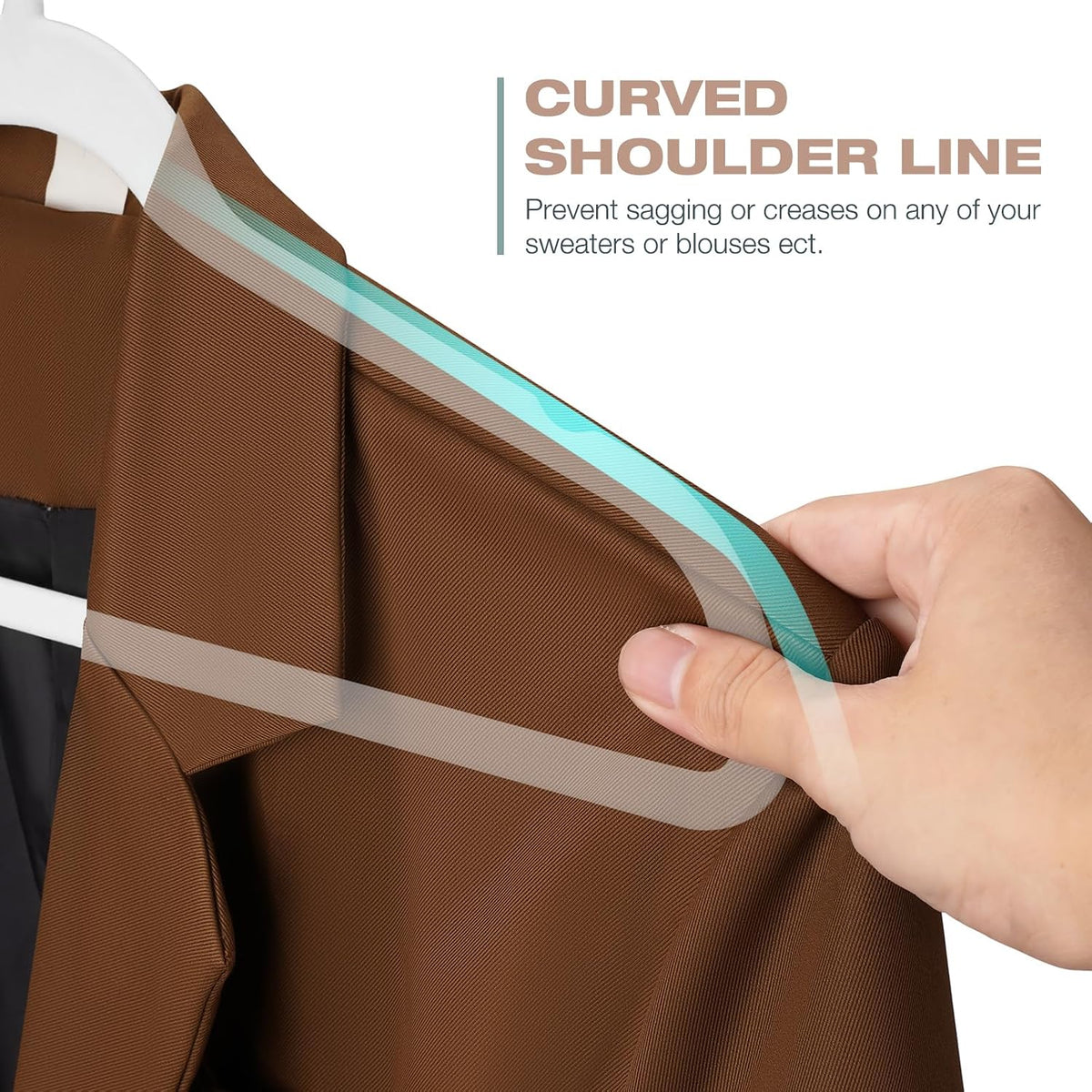 50 Pack White Velvet Hangers,Non Slip,Heavy-Duty,Slim,Space Saving,with Felt Surface and Gold 360°Swivel Hook,for Pants,Outfit,Skirts,Suits,Coats,Dresses ect.