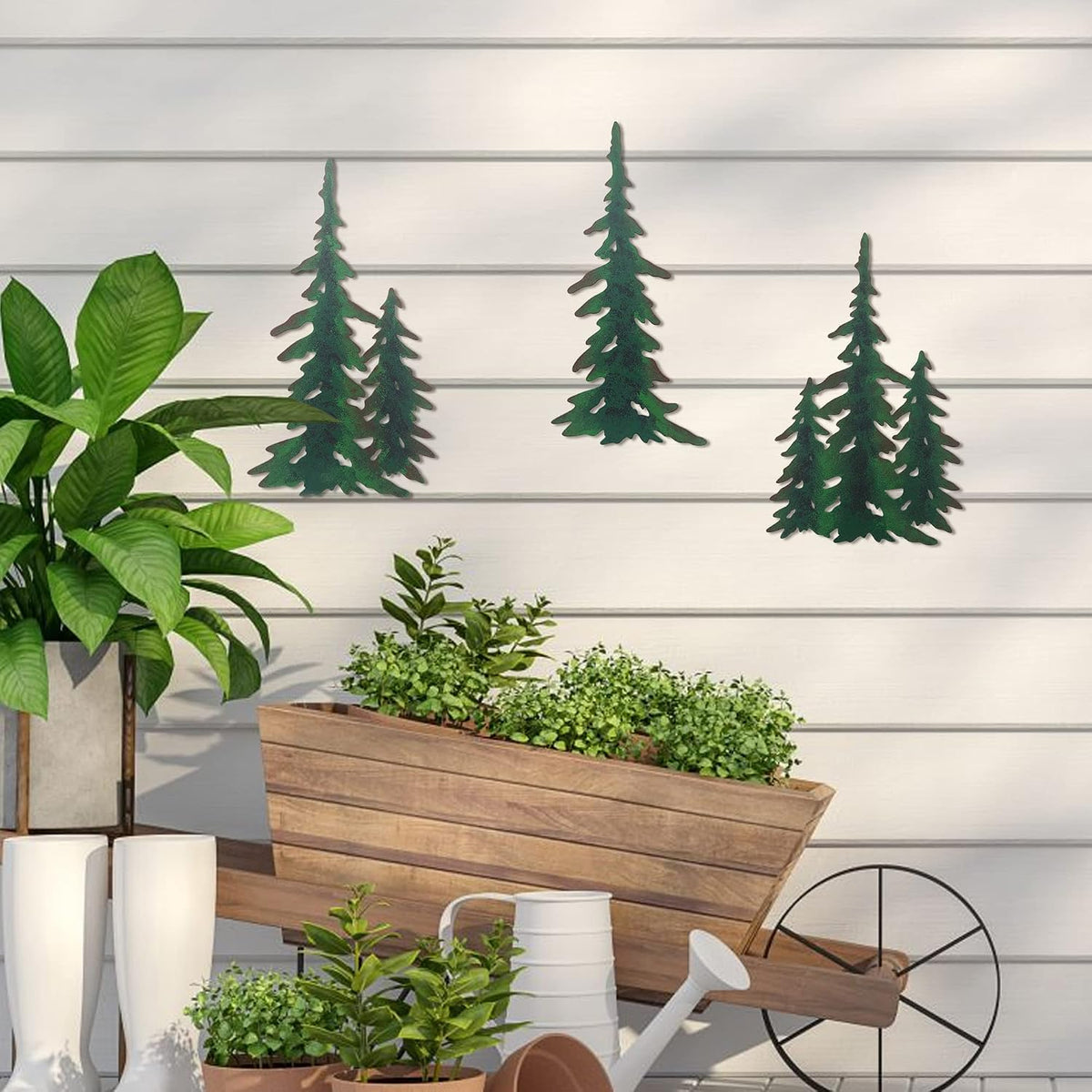 Pine Decoration Pine Metal Wall Art Outdoor Metal Wall Art Tree Wall Art
