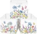 Clastyle 11.8" Flower Storage Basket Set of 3 for Kid Women Toy Clothes Bin