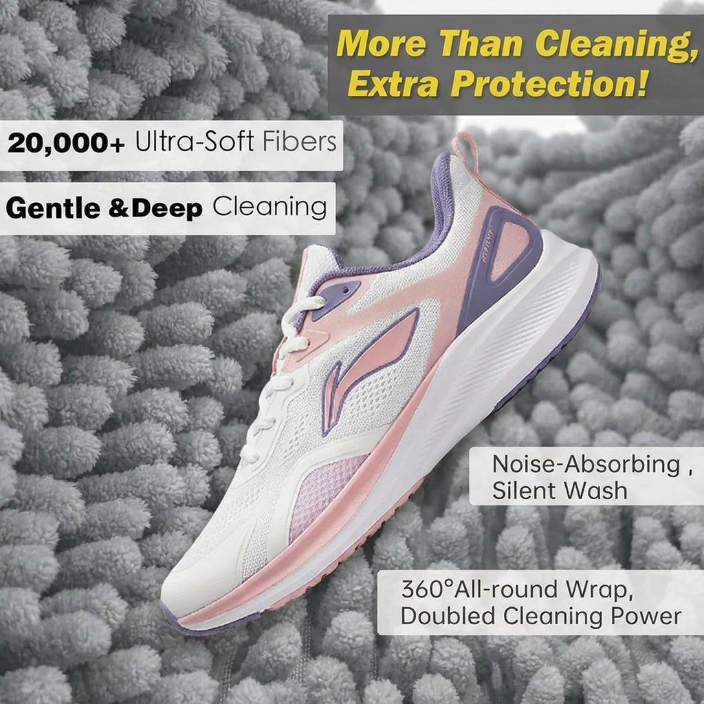 Shoe Washing Machine Bag，2PCS Laundry Shoe Bags for Sneaker，Washer and Dryer Reusable Shoes Cleaning Bag for All Shoe Sizes - Grey