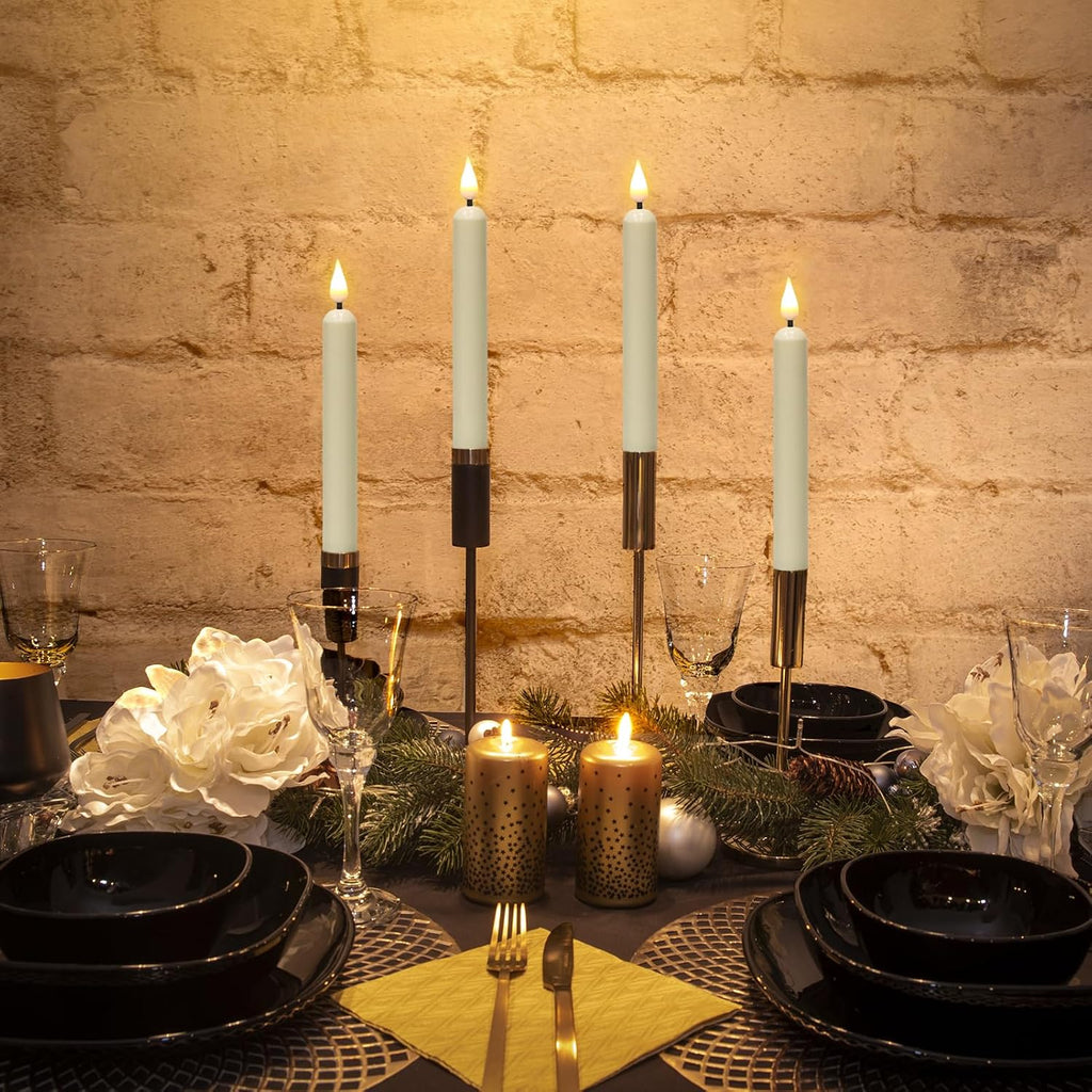 GenSwin Christmas Window Candles with Sensor Dusk to Dawn Battery Operated