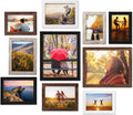 Giftgarden 4 Colors Picture Frames for Multiple Sizes Photos, Four 4x6, Four 5x7, Two 8x10, Assorted Gallery Frame Collage for Wall or Tabletop, Set of 10