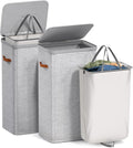 Sorbus Laundry Hamper with Lid - Collapsible Fabric Laundry Basket with Handles and Removable Laundry Bag – 26.5 Gallon (100 L) Dirty Clothes Hamper for Bedroom, bathroom and dorm - 2 Pack (Gray)
