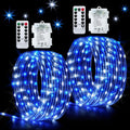 JMEXSUSS 2 Pack Rope Lights Battery Operated Christmas Lights Outdoor