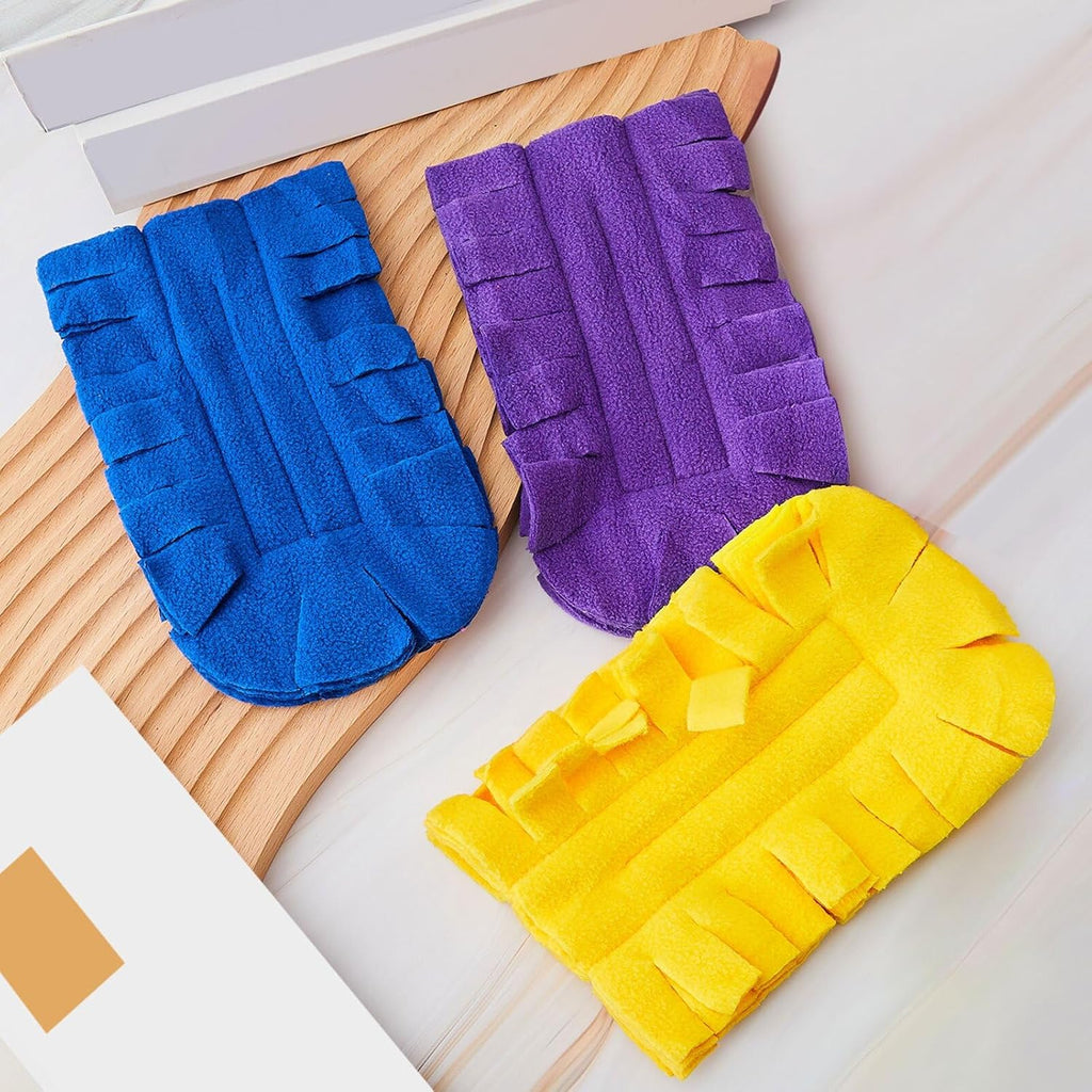 3 Pcs Reusable Duster Refills Washable Pads, Yellow, Blue, Purple