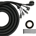 Cable Management Sleeve,10ft 1/2in Cord Protectors from Pets No Chew