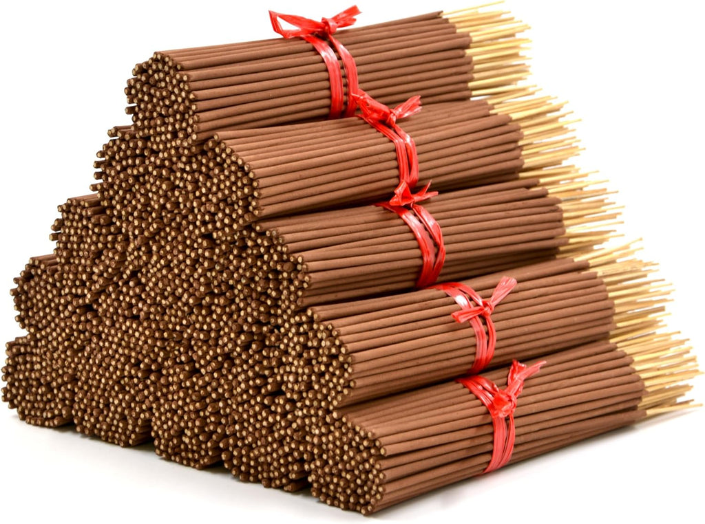 1000 Unscented Incense Sticks 7" Short Bulk - 100% Natural Joss and Bamboo Punk Small Blanks - Great for DIY Aromatherapy Incense Making.