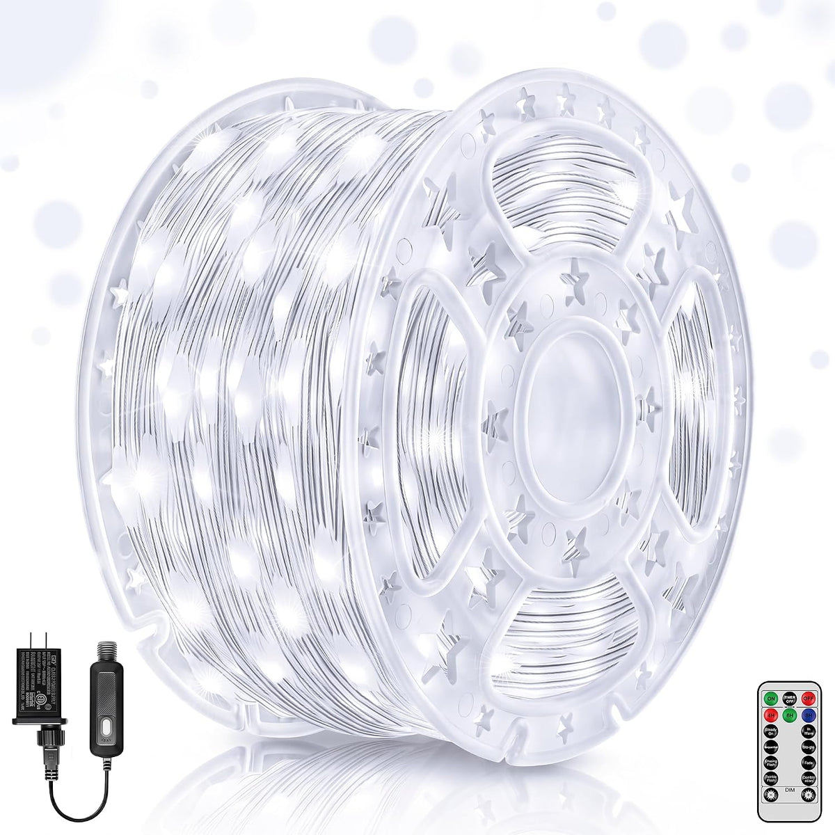 White Christmas Lights, 1000LED 328FT Fairy Lights Outdoor Indoor