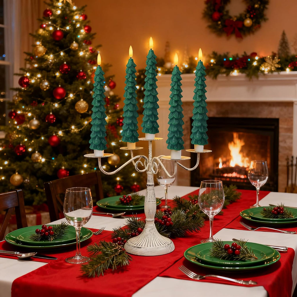 XingsLight LED Flameless Taper Candles with Remote & Timer – 4 Pack Battery Operated Christmas Window Candles, Warm White Flickering Light, Safe Realistic Flame for Holiday Table & Home Décor
