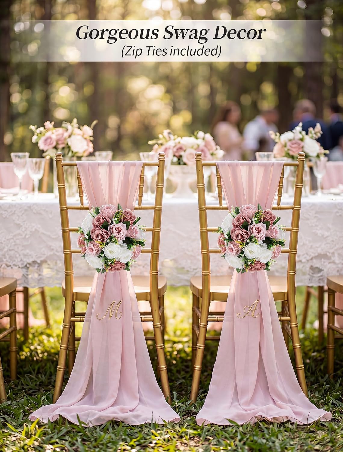 BLOSMON Dusty Rose Flowers Decoration: 2 Pcs Pink Artificial Flowers Balls for Wedding Dinning Table Centerpieces - Fake Silk Kissing Floral Arrangement for Home Party Event