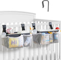 2-Pack Hanging Diaper Organizer for Crib, Playpen, Bassinet & Pack n Play