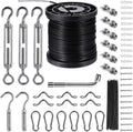Outdoor String Light Hanging Kit Includ 164 FT Nylon Rope Cable