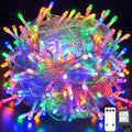 200 LED Christmas String Lights Outdoor Indoor, 66ft Connectable Stronger Clear Wire, Twinkle Fairy Lights Plug in with Remote for Christmas Tree, Bedroom, Classroom, Holiday Decorations(Multicolor)