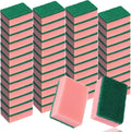 Patelai 100 Pcs 100 Pcs Heavy Duty Sponges Bulk Dish Sponges, Pink