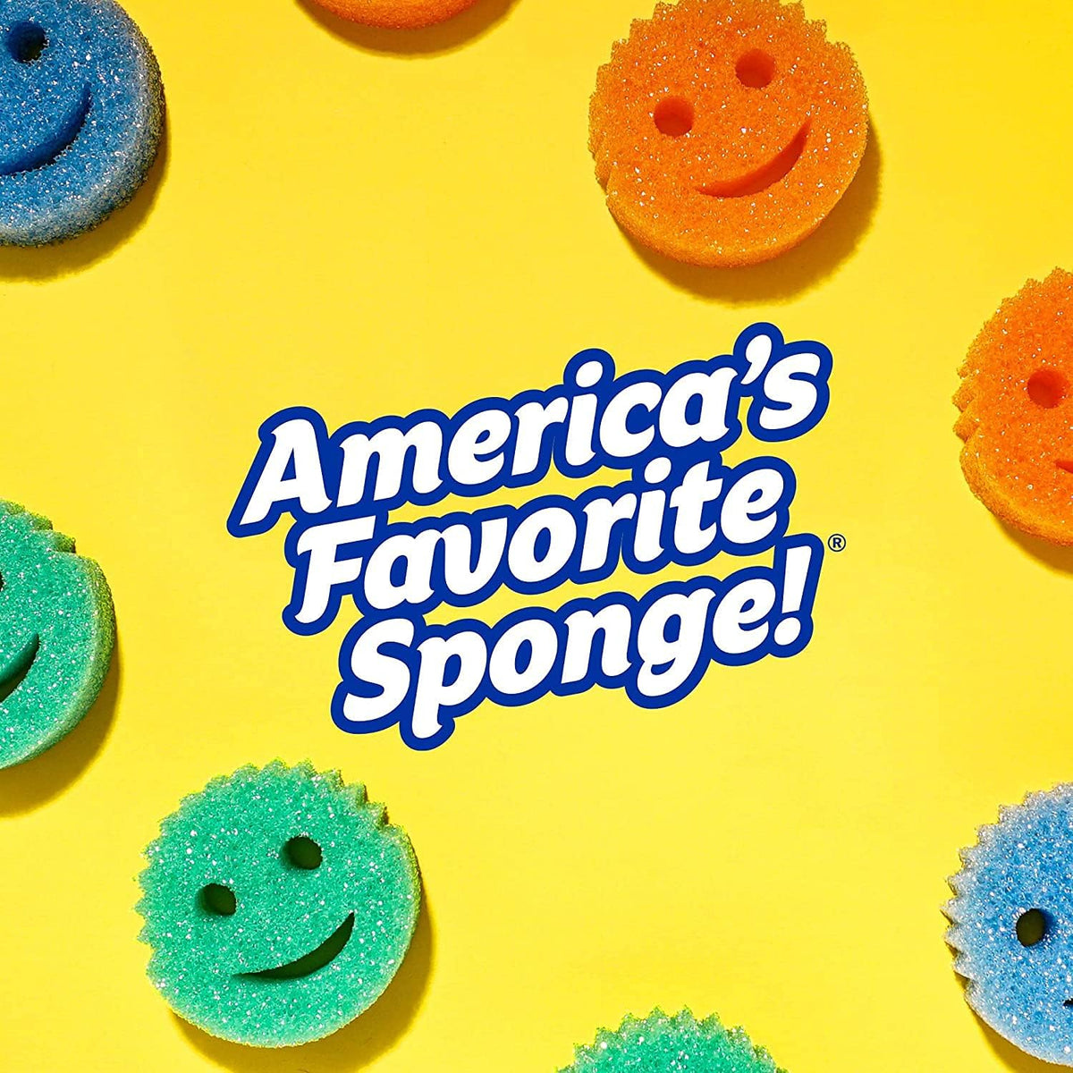 Scrub Daddy Smiling Scrubber, Grey - Scratch-Free Multipurpose Dish Sponge - BPA Free & Made with Polymer Foam - Stain & Odor Resistant Kitchen Sponge (1 Count)