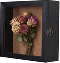 15x15 Extra Deep Large Shadow Box, 4-Inch Exterior Depth, Solid Wood, Black