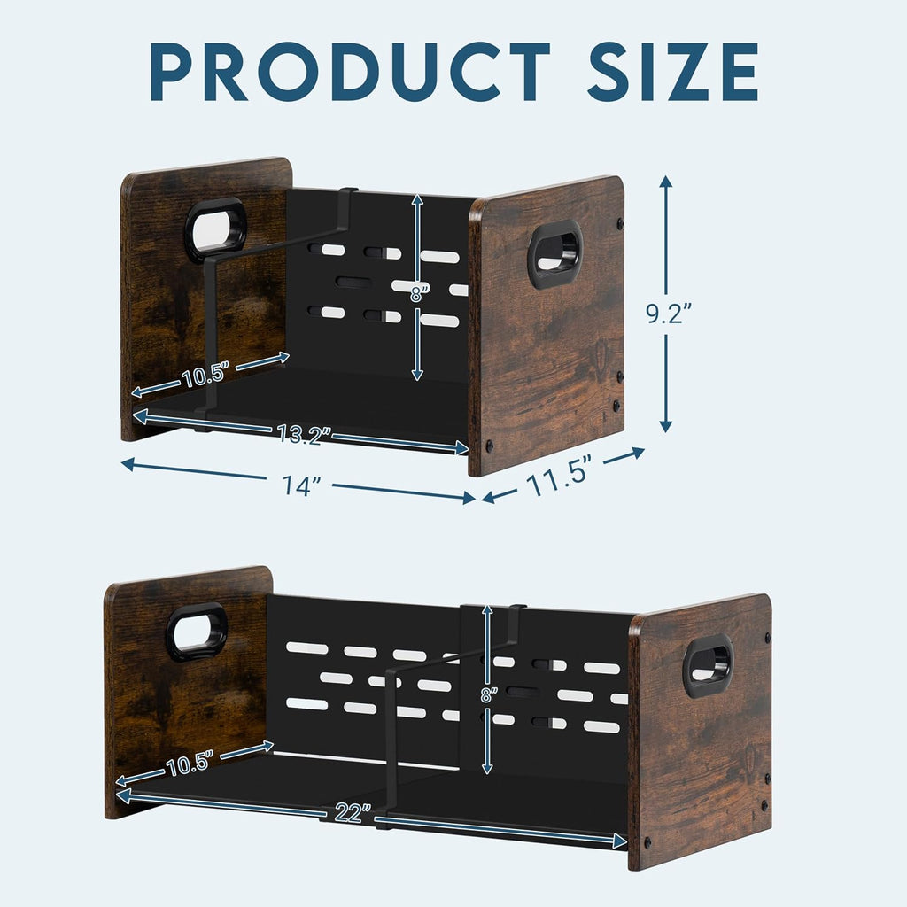 Expandable Vinyl Record Storage Rack, Holds 60-120 LPs, Magazine Rack