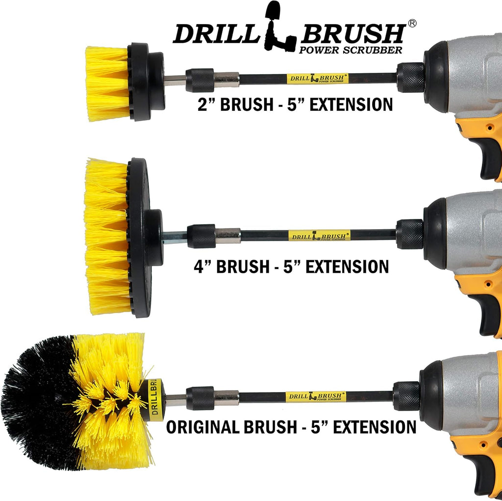 Bathroom Scrubber Brushes - Drill Scrub Brush Attachment - Bathroom Mirror