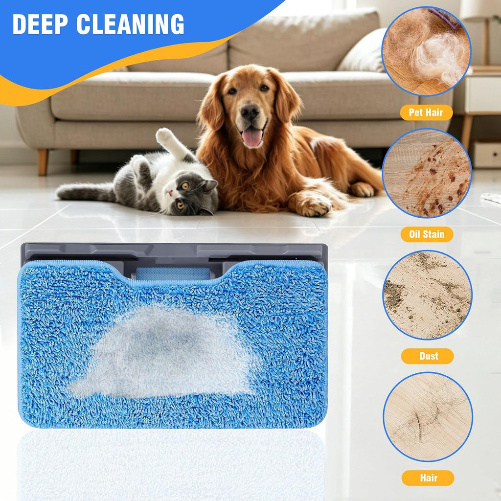 Reusable VacMop Replacement Pads Compatible with Shark VACMOP VM252