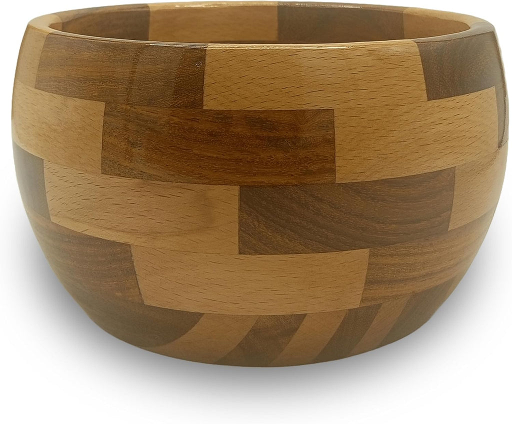 Handmade very Beautiful Brick Segmented Wooden Bowl, Decorative Bowl Natural Mango wood Bowl for Kitchen Dining & Entryway Decor Bowl for desk accessory holding keys, cuff (Brick Segment)