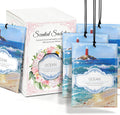 Ocean Sachets for Drawers and Closets - 12 Pack Long Lasting Odor Eliminator Bags, Natural Fresh Scent for Wardrobe, Storage, Car & Home, Air Freshener Sachets
