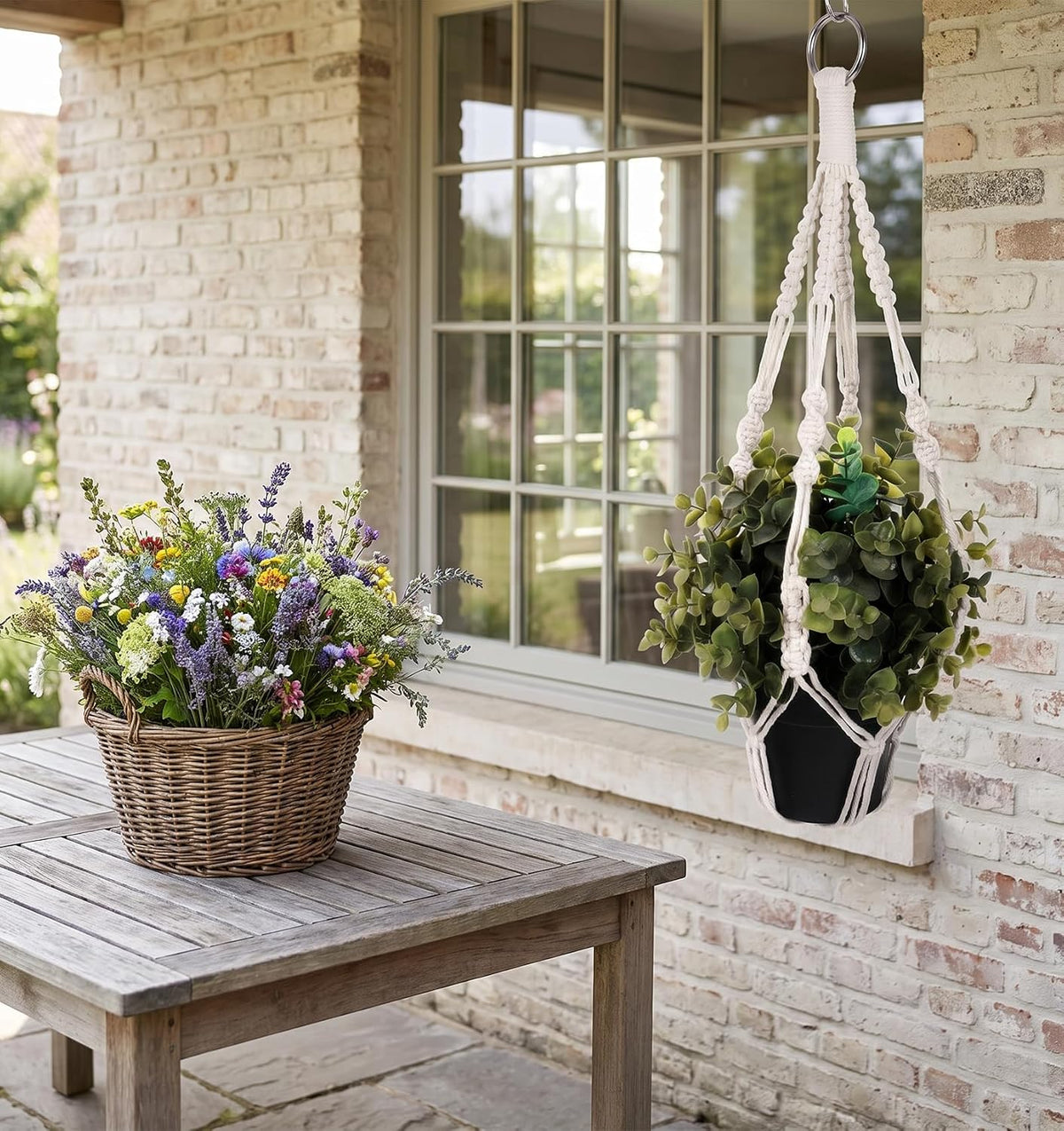 2 Pcs Small Macrame Plant Hangers, Small Plant Hanger