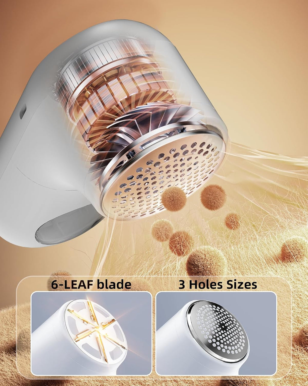 Fabric Shaver Lint Remover for Clothes, Portable Sweater Defuzzer
