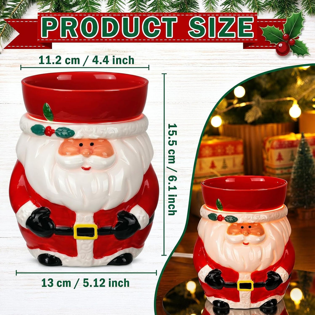 Glooglitter Christmas Wax Warmer Santa Electric Scented Wax Melt Warmer