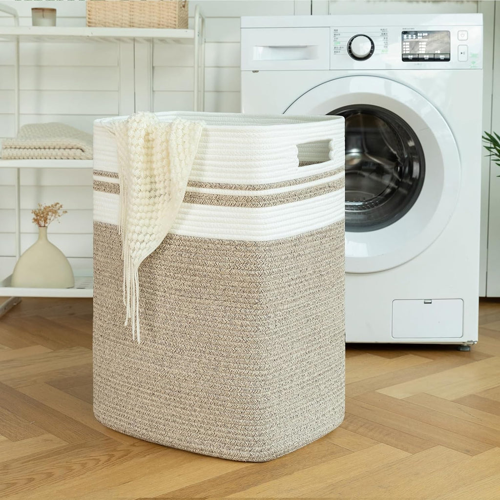 OIAHOMY 91L Laundry Hamper, XXXLarge Collapsible Laundry Basket Yellow