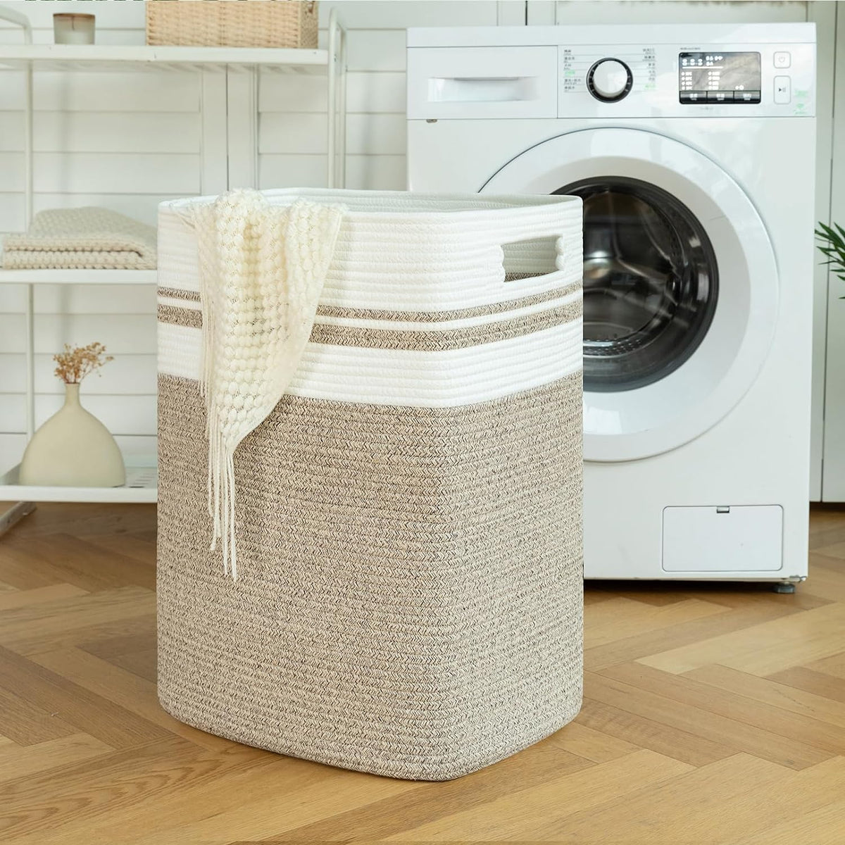 OIAHOMY 91L Laundry Hamper, XXXLarge Collapsible Laundry Basket Yellow