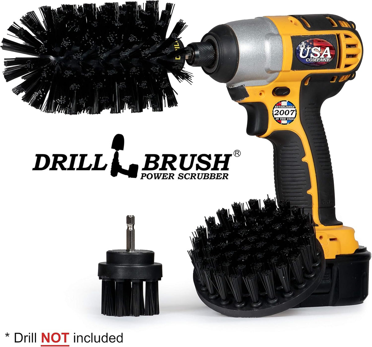 Grill Cleaning Brush Drill Attachment Set - Pellet Smoker Accessories