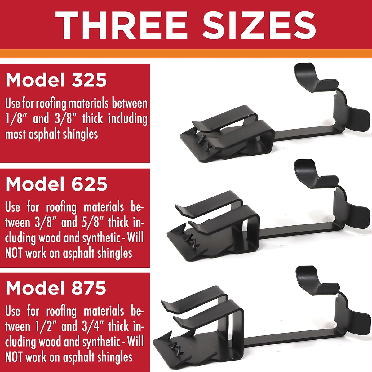 Roof Clips for Roof Heat Cable Installation (.625-25 Pack)