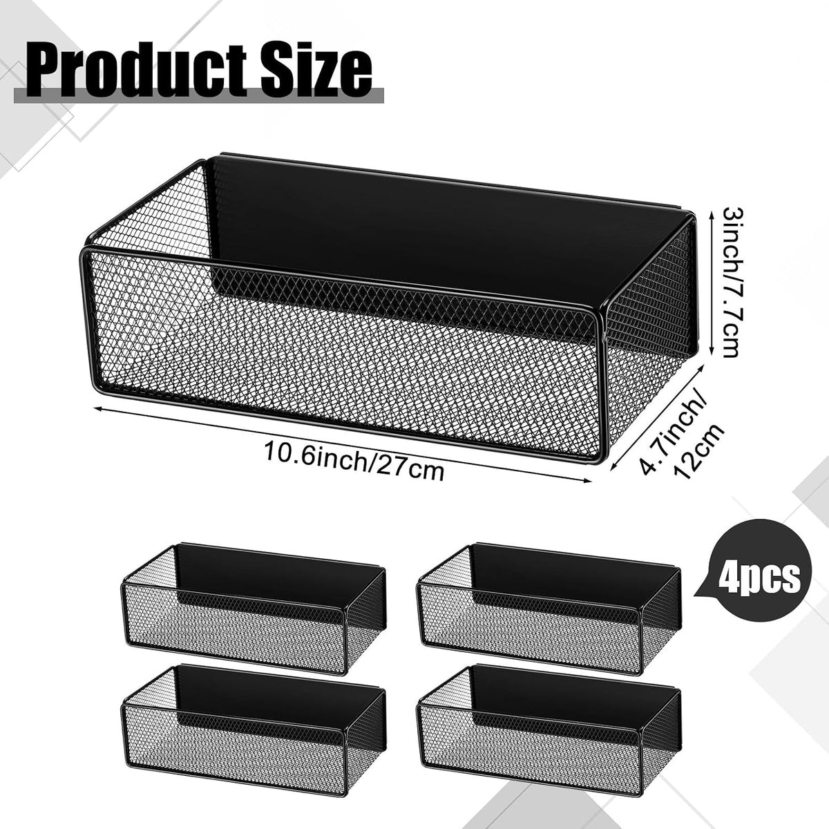 Tioncy 4 Pcs Magnetic Storage Bin Magnetic Locker Organizer for Pegboard