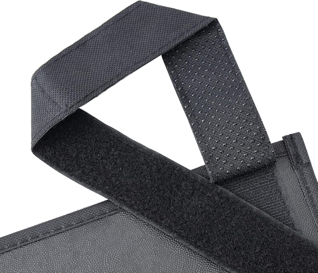 Zafit Hanging Bedside Caddy, Bedside Storage Organizer for Magazine, Phone, Remote control (5 Pockets-Black)