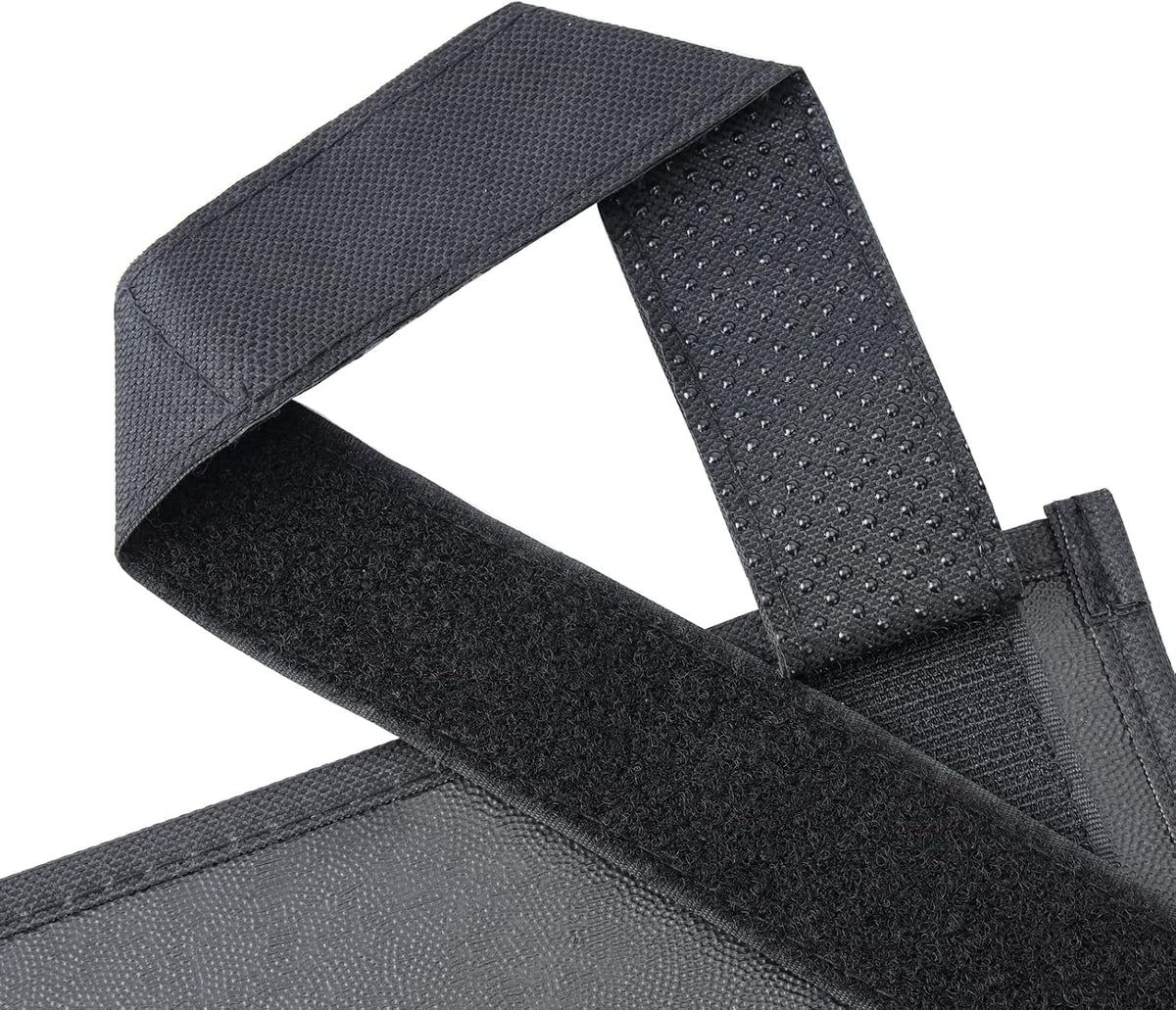 Zafit Hanging Bedside Caddy, Bedside Storage Organizer for Magazine, Phone, Remote control (5 Pockets-Black)