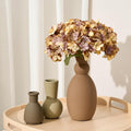 Ceramic Vase Set of 3, Nordic Minimalist Multicolor Vases Home Decor, Rustic Farmhouse Decor Pottery Vases for Bouquet Pampas Grass Dried Fresh Flowers, Living Room, Entryway Mantel, Bedroom, Kitchen