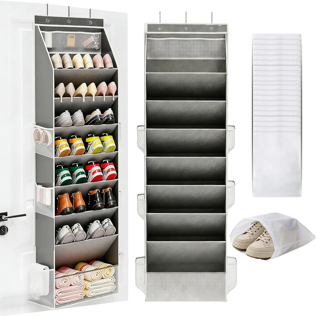 Bedroom Organization Kit - Hanging Storage Organizer - Non Woven Shoe Bags